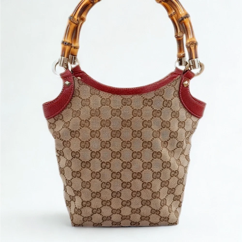 ✨ AUTHENTIC Gucci Bamboo Flora Canvas Tote Bag - w/ COA and Dust Bag✨
